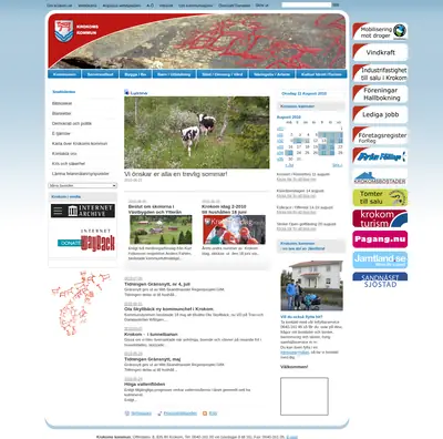 Vårt Krokom startsida 2010