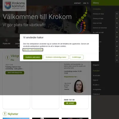 Vårt Krokom startsida 2023