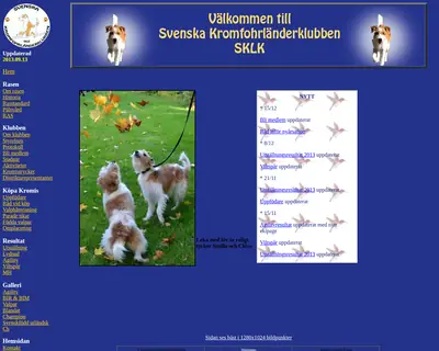 www.kromfohrlanderklubben.se startsida 2014