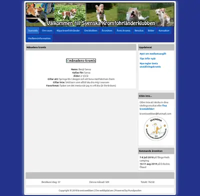 www.kromfohrlanderklubben.se startsida 2018