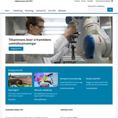KTH & Co startsida 2024