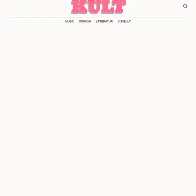 KULT Magasin, www.kultmagasin.se startsida 2020