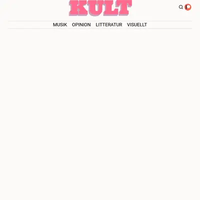 KULT Magasin, www.kultmagasin.se startsida 2021