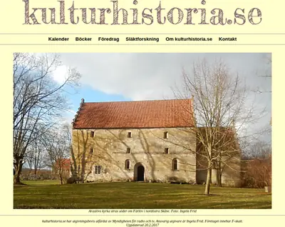 kulturhistoria.se startsida 2017