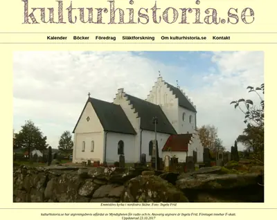 kulturhistoria.se startsida 2018