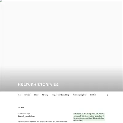 kulturhistoria.se startsida 2025