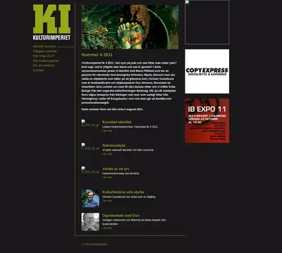 Kulturimperiet startsida 2011