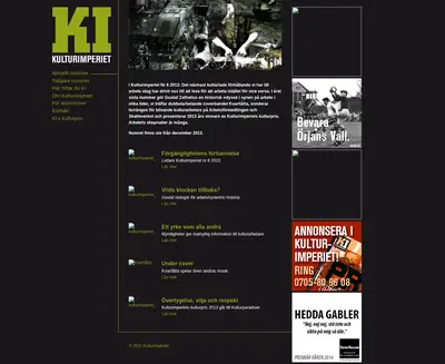 Kulturimperiet startsida 2014