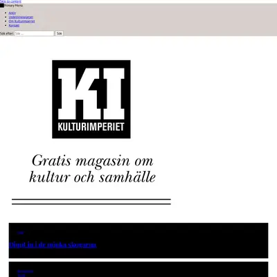 Kulturimperiet startsida 2019