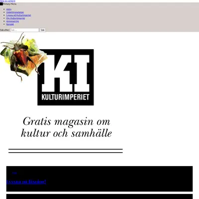 Kulturimperiet startsida 2021