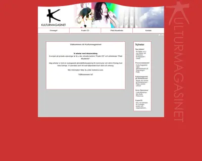 KulturMagazinet startsida 2007