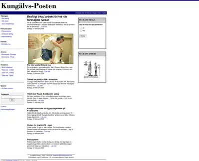 Kungälvs-Posten startsida 2006