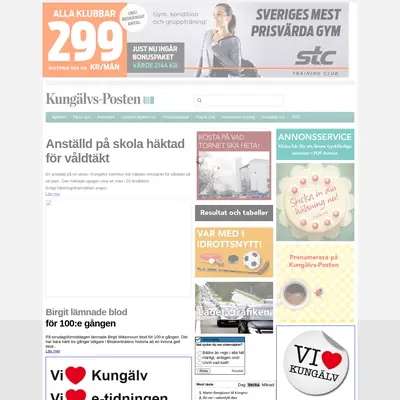 Kungälvs-Posten startsida 2015