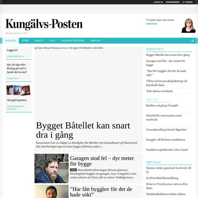Kungälvs-Posten startsida 2017