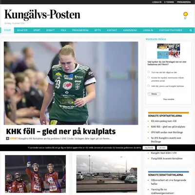 Kungälvs-Posten startsida 2020