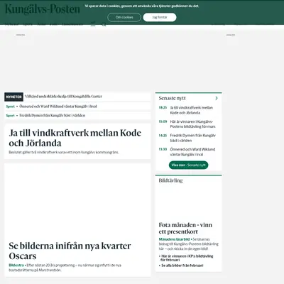 Kungälvs-Posten startsida 2023