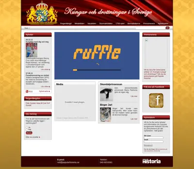 www.kungarochdrottningar.se startsida 2012