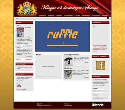 www.kungarochdrottningar.se startsida 2013
