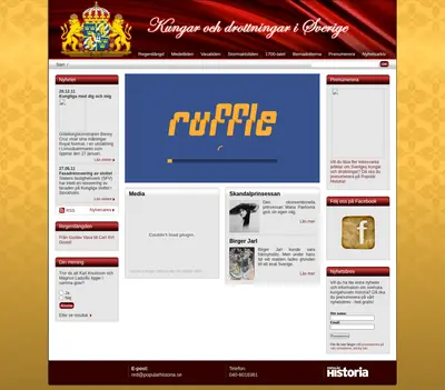 www.kungarochdrottningar.se startsida 2016