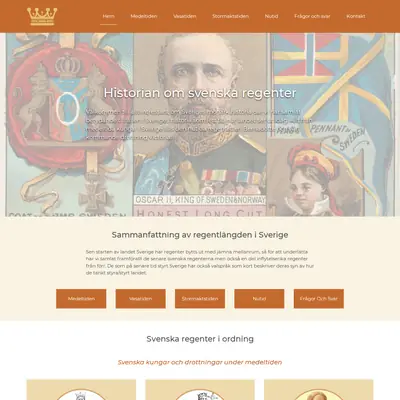 www.kungarochdrottningar.se startsida 2021