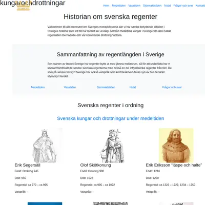 www.kungarochdrottningar.se startsida 2022