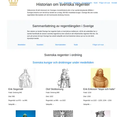 www.kungarochdrottningar.se startsida 2026