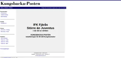 Kungsbacka Tidning startsida 2004