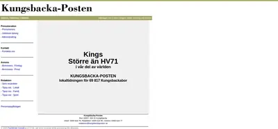 Kungsbacka Tidning startsida 2008