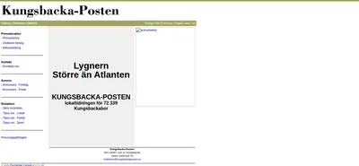 Kungsbacka Tidning startsida 2009