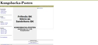 Kungsbacka Tidning startsida 2010