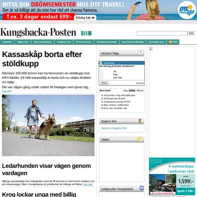 Kungsbacka Tidning startsida 2011