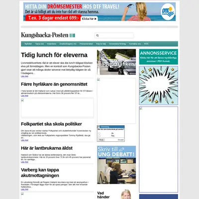 Kungsbacka Tidning startsida 2013