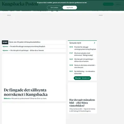 Kungsbacka Tidning startsida 2023