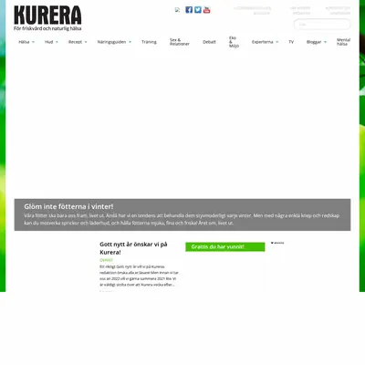 KURERA startsida 2022