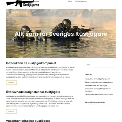 KUSTJÄGAREN startsida 2024