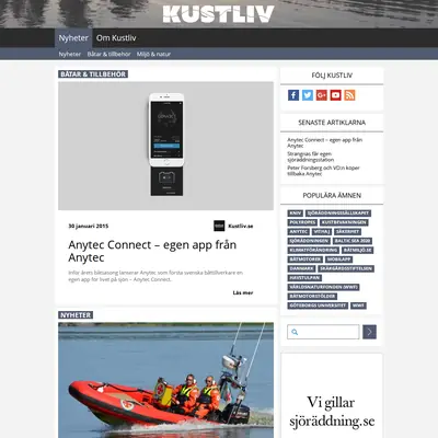 KUSTLIV startsida 2015
