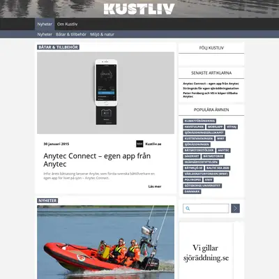 KUSTLIV startsida 2017
