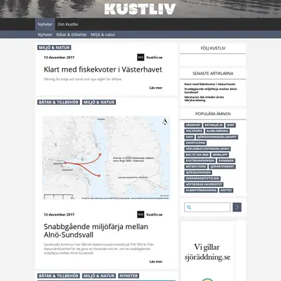 KUSTLIV startsida 2019