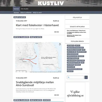 KUSTLIV startsida 2021