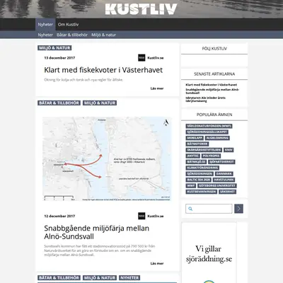 KUSTLIV startsida 2022
