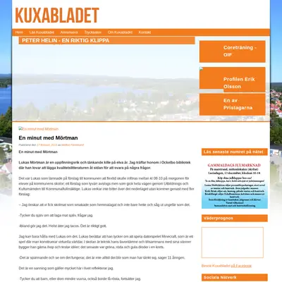 Kuxabladet startsida 2015
