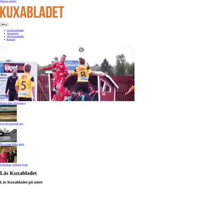 Kuxabladet startsida 2017