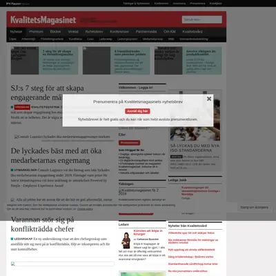 Kvalitetsmagasinet startsida 2019