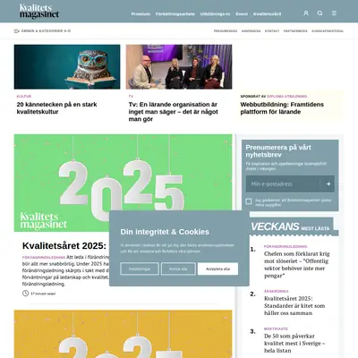 Kvalitetsmagasinet startsida 2026