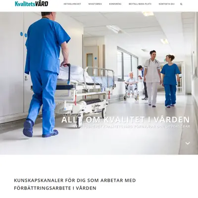 kvalitetsvard.se startsida 2019