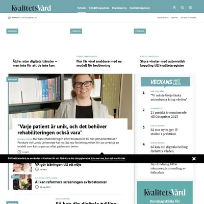 kvalitetsvard.se startsida 2023