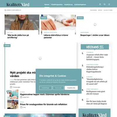 kvalitetsvard.se startsida 2024