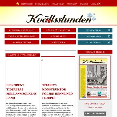 Kvällsstunden startsida 2024