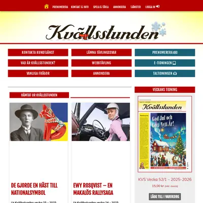 Kvällsstunden startsida 2026