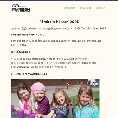 Kvarnhjulet startsida 2025